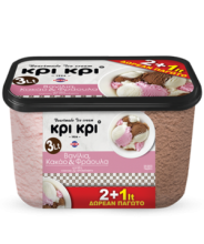 Παγωτό Κρι - Κρι Βανίλια - Κακάο - Φράουλα (3lt)