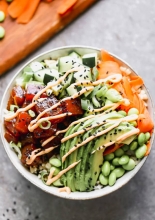 Poke Bowl Vegetarian Σολομός