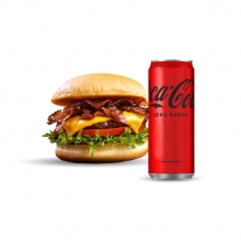 1 Burger επιλογής + 1 Coca-Cola 330ml ΔΩΡΟ