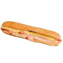 Κουλούρι με Καπνιστό Χοιρινό Μπούτι, Gouda και Μπεσαμέλ με Κασέρι Ξάνθης