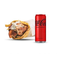 1 Πίτα Pocket με Κρεατικό επιλογής + 1 Αναψυκτικό 330ml επιλογής