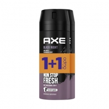 Axe for Men Black Night Αποσμητικό Spray 2×150ml