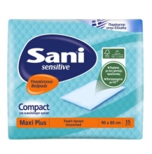 Sani Υποσέντονα χωρίς Άρωμα 90x60 15τμχ
