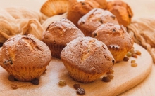 Muffin Βανίλια με Κομμάτια Σοκολάτας