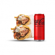 2 Σάντουιτς με Κρεατικό επιλογής + 1 Coca-Cola 330ml