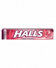 Halls Καραμέλες Cherry Χωρίς Ζάχαρη (32gr)