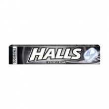 Halls Καραμέλες Extra Strong Χωρίς Ζάχαρη 32gr