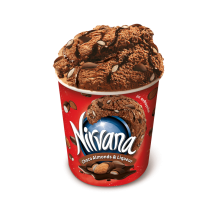Παγωτό Nirvana Choco Almonds and Liqueur 470ml (οικογενειακό)