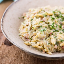 Orzo Carbonara