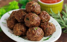 Κεφτεδάκια Μοσχαρίσια με Κριθαράκι στο Φούρνο