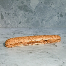 Κουλούρι με Φιστικοβούτυρο και Πραλίνα Σοκολάτας