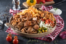 Σκέτη Μισή Μερίδα Γύρος Χοιρινός