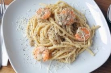 Cacio e Pepe with Tartar Shrimps