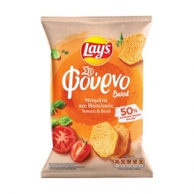 Lays στο Φούρνο Ντομάτα και Βασιλικός 105gr